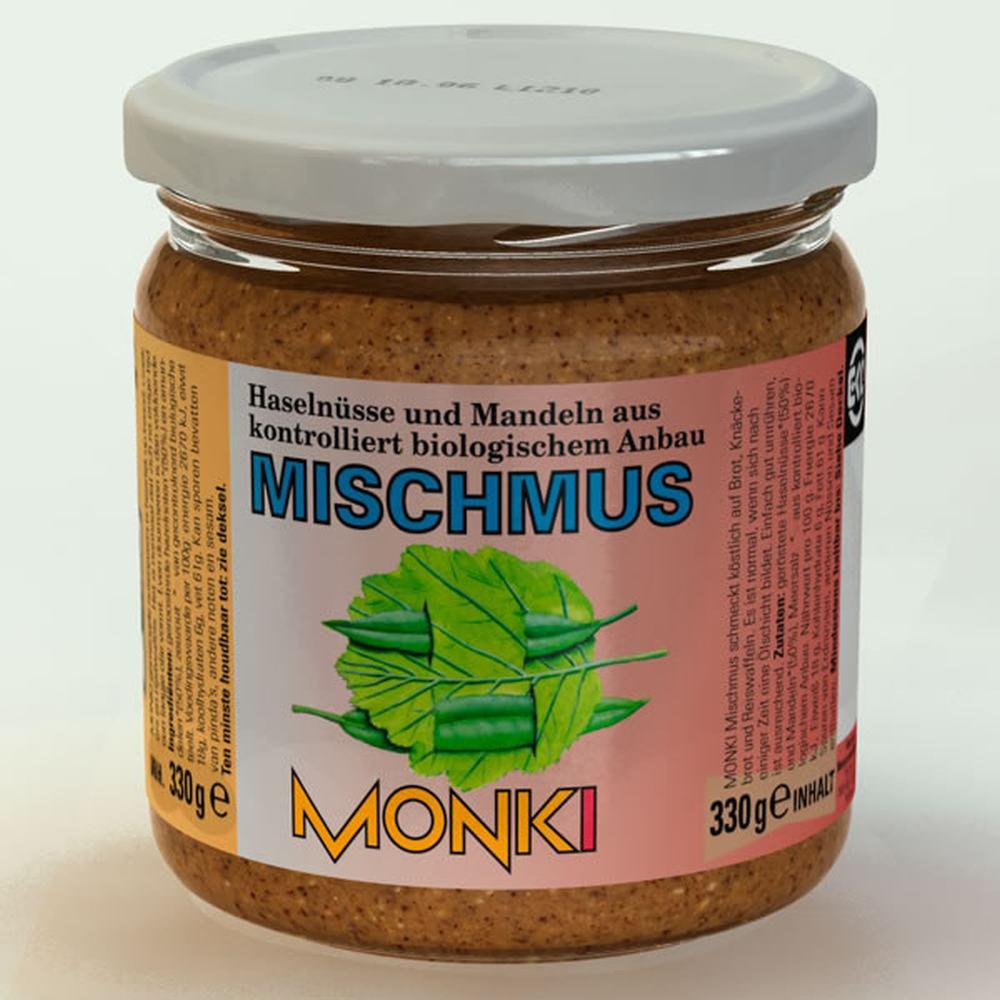 Monki Mischmus Haselnuss &amp; Mandel 330g, vegan günstig bestellen