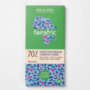 Fairafric Zartbitterschokolade 70% Tigernuss & Mandel 80g