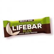 Lifefood Lifebar Plus Energieriegel Choco Green Protein 47g