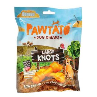 Benevo Dog Pawtato Knots Süßkartoffel-Leckerli groß 180g