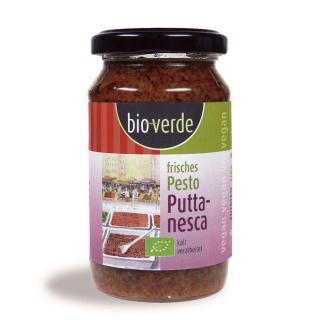 BioVerde Frisches Olivenpesto Puttanesca 165g