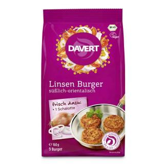 Davert Linsen-Curry Burger 160g