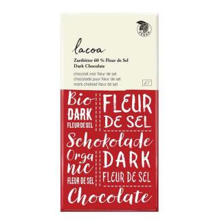 EcoFinia Lacoa Zartbitterschokolade 60% Fleur de Sel 80g