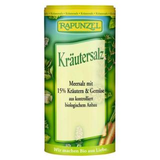 Rapunzel Krutersalz mit 15% Krutern & Gemse Streuer 125g