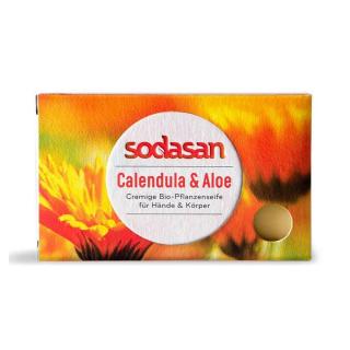 Sodasan Pflanzenseife Calendula & Aloe 100g